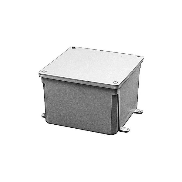 Abb Electrical Junction Box, 4" W, Material: PVC E987N